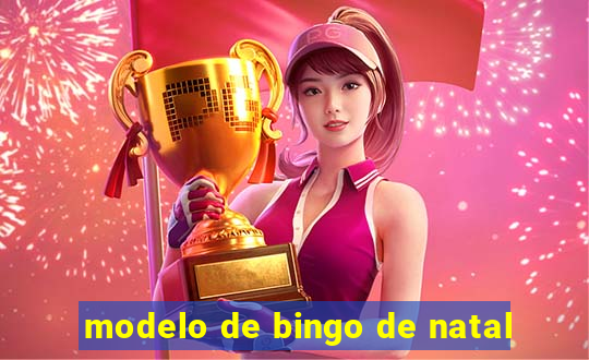 modelo de bingo de natal