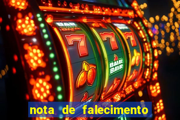 nota de falecimento a tribuna santos