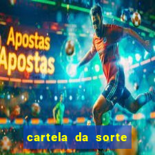cartela da sorte time de futebol que mais saem