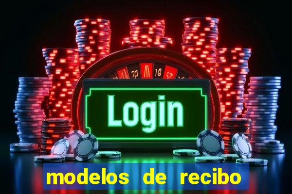 modelos de recibo de pagamento word
