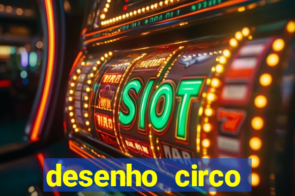 desenho circo digital para colorir