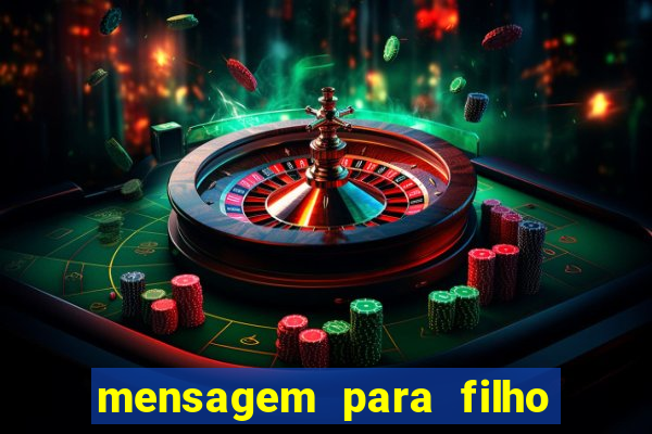 mensagem para filho jogador de futebol