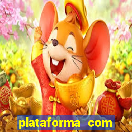 plataforma com chuva de dinheiro