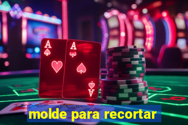 molde para recortar