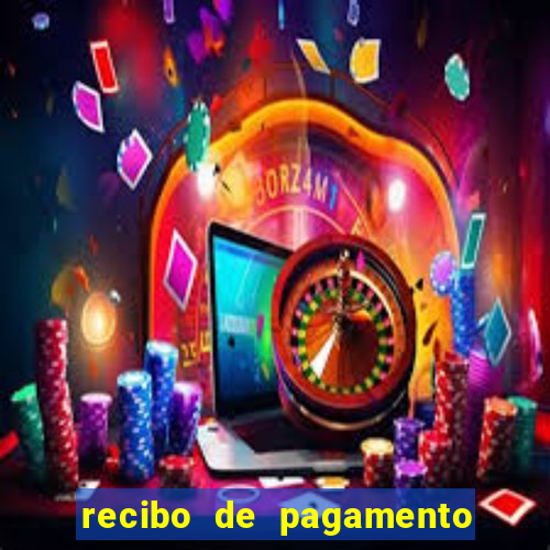 recibo de pagamento simples word