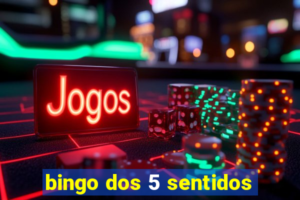 bingo dos 5 sentidos