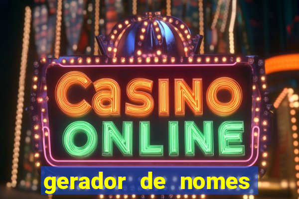 gerador de nomes para jogos