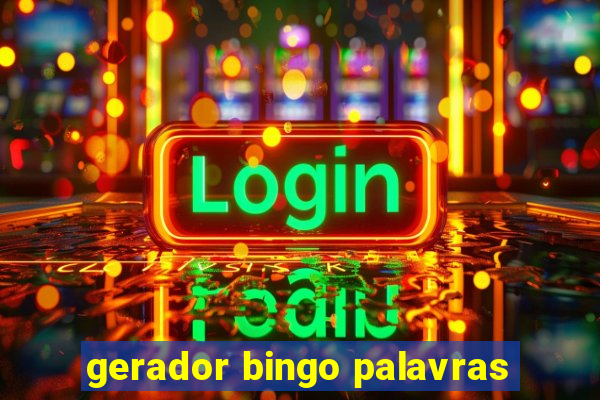 gerador bingo palavras
