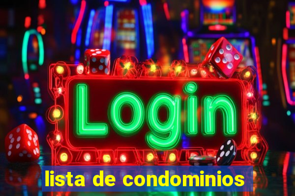 lista de condominios