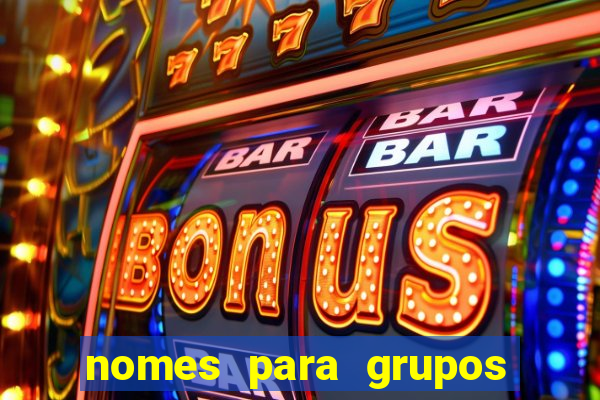 nomes para grupos de loteria no zap